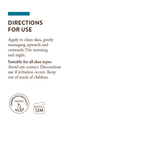 Directions for use: Hydrating Facial Fluid for men